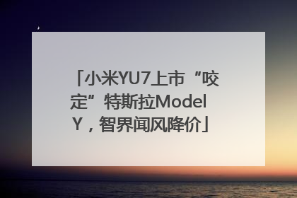 小米YU7上市“咬定”特斯拉Model Y，智界闻风降价