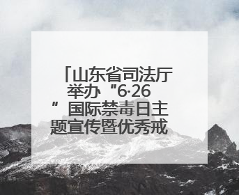 山东省司法厅举办“6·26”国际禁毒日主题宣传暨优秀戒治成果展示