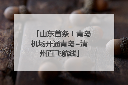山东首条！青岛机场开通青岛=清州直飞航线