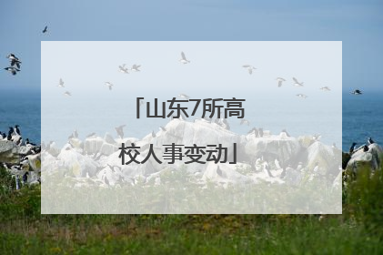 山东7所高校人事变动