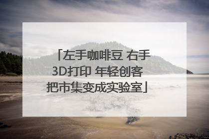左手咖啡豆 右手3D打印 年轻创客把市集变成实验室