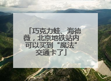 巧克力蛙、海德薇，北京地铁站内可以买到“魔法”交通卡了