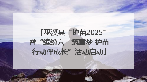 巫溪县“护苗2025”暨“缤纷六一筑童梦 护苗行动伴成长”活动启动