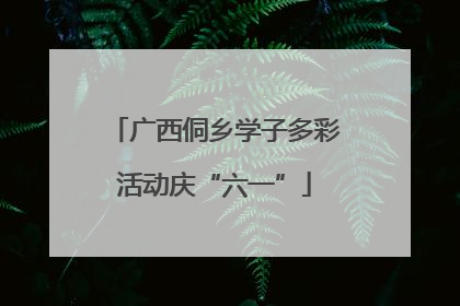 广西侗乡学子多彩活动庆“六一”