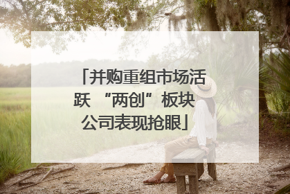 并购重组市场活跃 “两创”板块公司表现抢眼