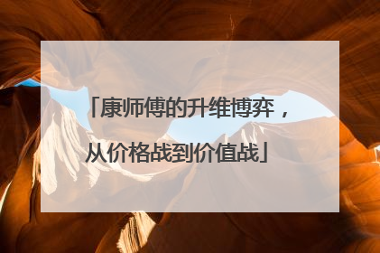康师傅的升维博弈，从价格战到价值战