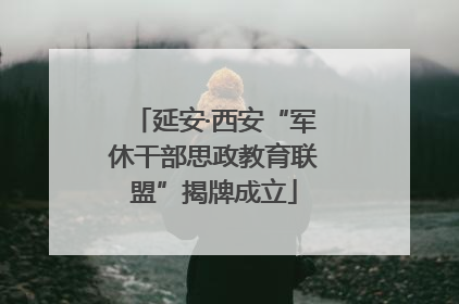 延安·西安“军休干部思政教育联盟”揭牌成立