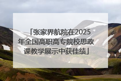 张家界航院在2025年全国高职高专院校思政课教学展示中获佳绩