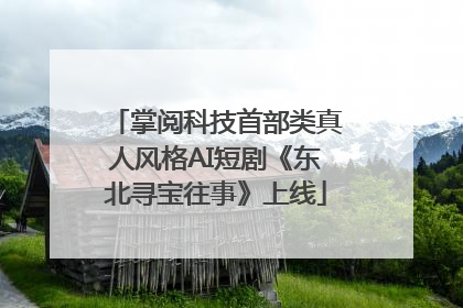掌阅科技首部类真人风格AI短剧《东北寻宝往事》上线