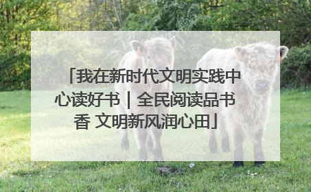 我在新时代文明实践中心读好书｜全民阅读品书香 文明新风润心田
