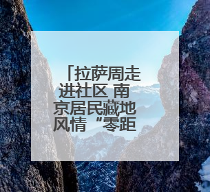 拉萨周走进社区 南京居民藏地风情“零距离”
