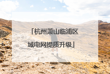 杭州萧山临浦区域电网提质升级