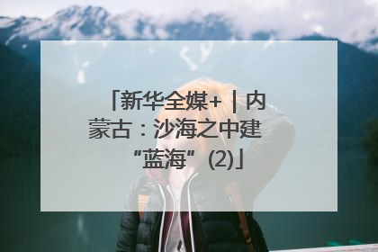 新华全媒+｜内蒙古：沙海之中建“蓝海”(2)