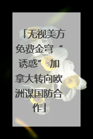 无视美方免费金穹“诱惑” 加拿大转向欧洲谋国防合作