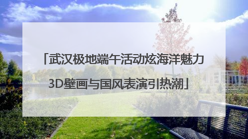 武汉极地端午活动炫海洋魅力 3D壁画与国风表演引热潮