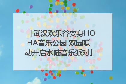 武汉欢乐谷变身HOHA音乐公园 双园联动开启水陆音乐派对