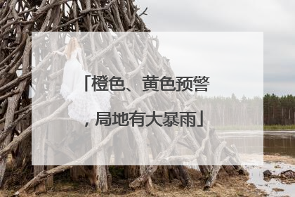 橙色、黄色预警，局地有大暴雨