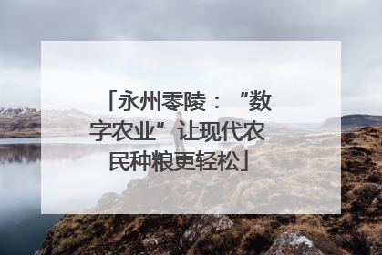 永州零陵：“数字农业”让现代农民种粮更轻松