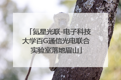 氦星光联-电子科技大学百G通信光电联合实验室落地眉山