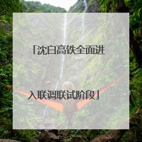 沈白高铁全面进入联调联试阶段
