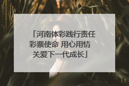 河南体彩践行责任彩票使命 用心用情关爱下一代成长
