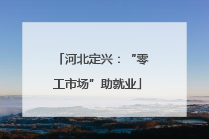 河北定兴：“零工市场”助就业