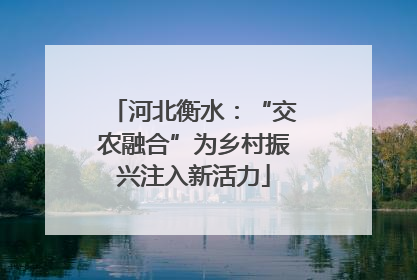 河北衡水：“交农融合”为乡村振兴注入新活力