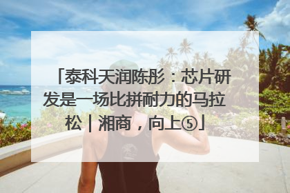泰科天润陈彤：芯片研发是一场比拼耐力的马拉松｜湘商，向上⑤