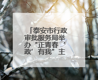 泰安市行政审批服务局举办“正青春‘政’有我”主题团建活动