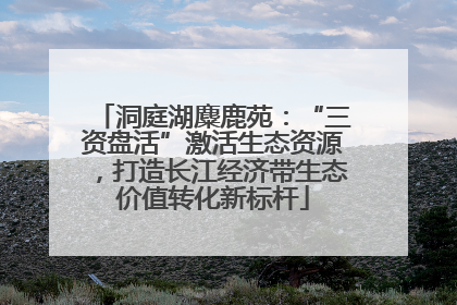 洞庭湖麋鹿苑：“三资盘活”激活生态资源，打造长江经济带生态价值转化新标杆