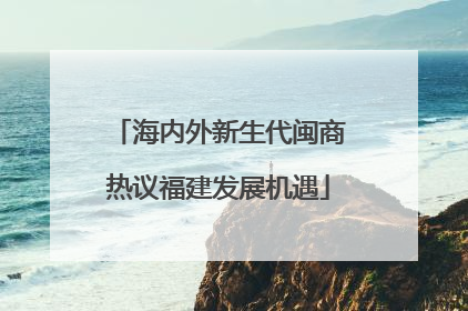 海内外新生代闽商热议福建发展机遇