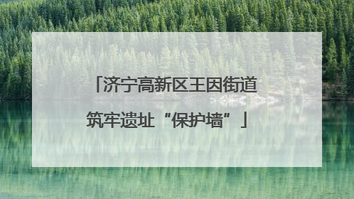 济宁高新区王因街道筑牢遗址“保护墙”
