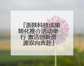 浙陕科技成果转化推介活动举行 激活创新资源双向奔赴