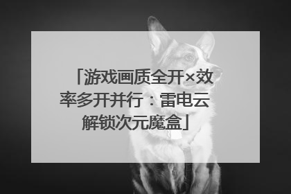 游戏画质全开×效率多开并行：雷电云解锁次元魔盒