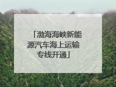 渤海海峡新能源汽车海上运输专线开通