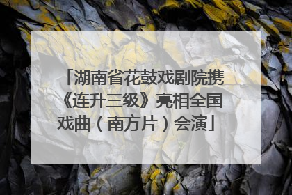 湖南省花鼓戏剧院携《连升三级》亮相全国戏曲（南方片）会演