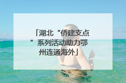 湖北“侨建支点”系列活动助力鄂州连通海外