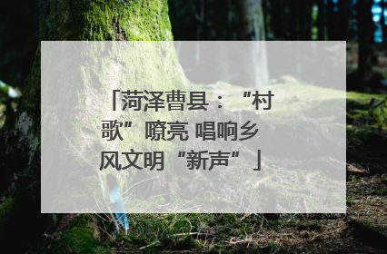 菏泽曹县：“村歌”嘹亮 唱响乡风文明“新声”