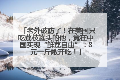 老外破防了！在美国只吃荔枝罐头的他，竟在中国实现“鲜荔自由”：8元一斤敞开吃！