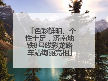 色彩鲜明、个性十足，济南地铁8号线彩龙路车站绚丽亮相