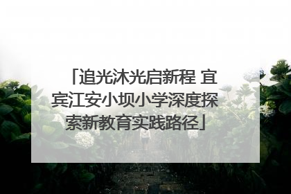 追光沐光启新程 宜宾江安小坝小学深度探索新教育实践路径