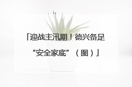 迎战主汛期！德兴备足“安全家底”（图）