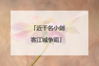近千名小剑客江城争霸