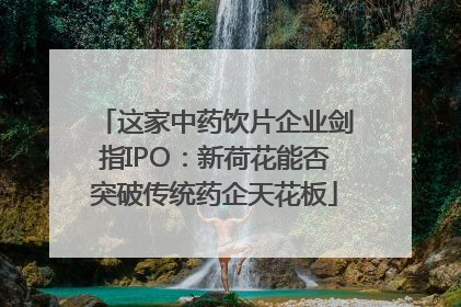 这家中药饮片企业剑指IPO：新荷花能否突破传统药企天花板