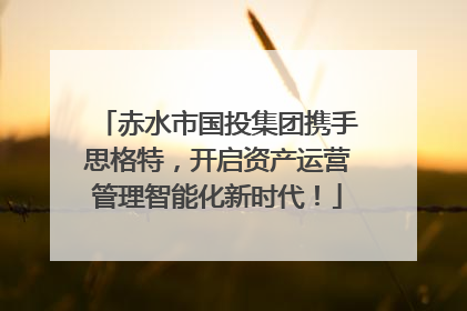 赤水市国投集团携手思格特，开启资产运营管理智能化新时代！