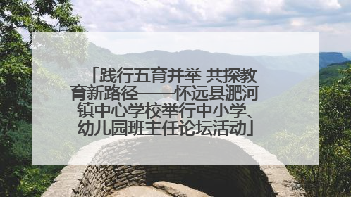 践行五育并举 共探教育新路径——怀远县淝河镇中心学校举行中小学、幼儿园班主任论坛活动