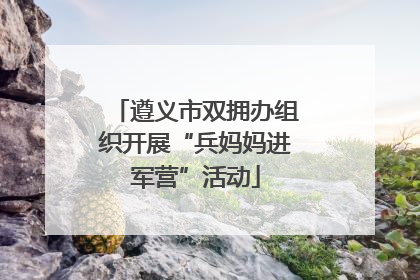 遵义市双拥办组织开展“兵妈妈进军营”活动