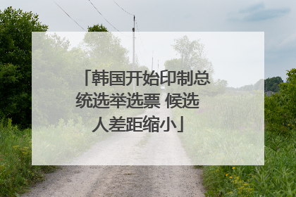 韩国开始印制总统选举选票 候选人差距缩小