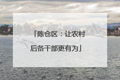 陈仓区：让农村后备干部更有为