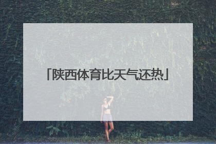 陕西体育比天气还热